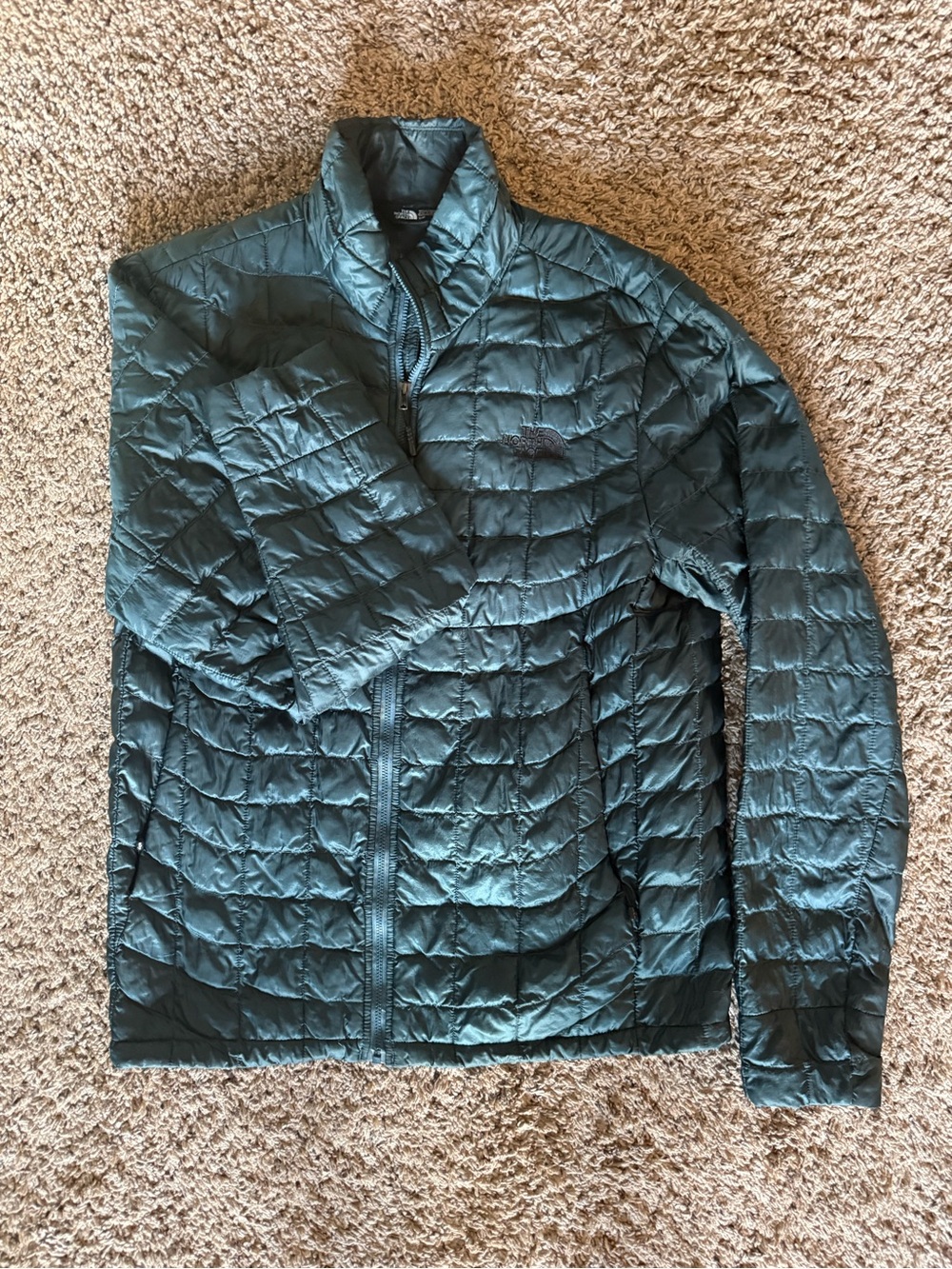 The North Face Teal Quilted Packable Jacket